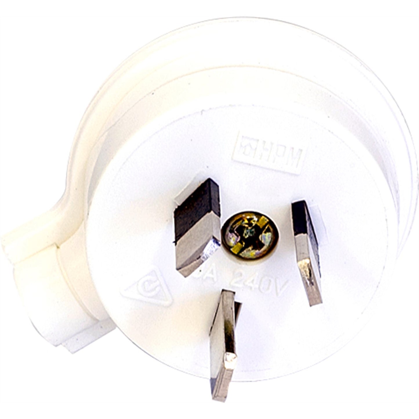 HPM  3 Pin Electrical Plug Top - 15A - White