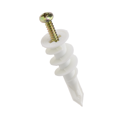 Ramset Nylon Wallmate Plasterboard Anchor with Screws - 43 x 73mm - 10 Pack
