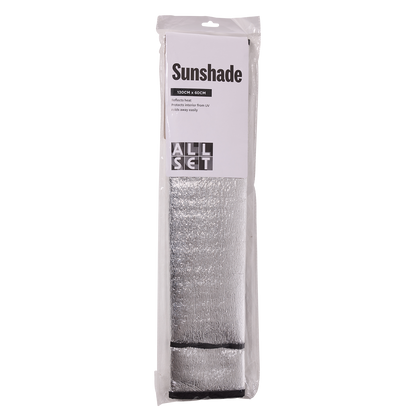 All Set Car Sunshade - 1300 x 600mm - Silver
