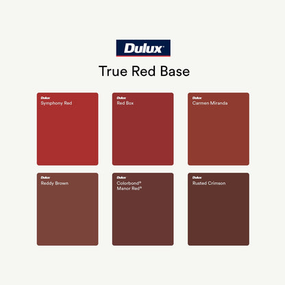 Dulux Weathershield Low Sheen Exterior Paint - 4L - True Red