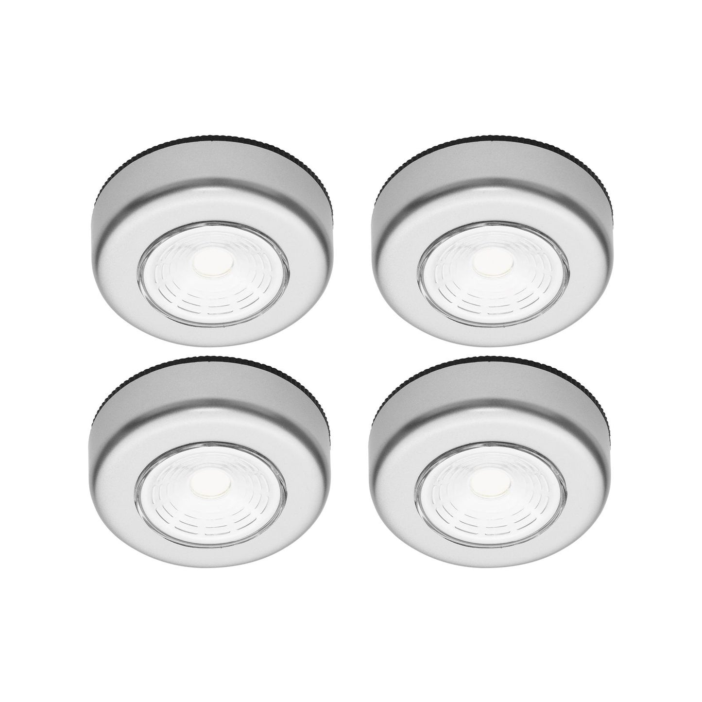 Click Led Puck Lights - 4 Pack - 168 x 25 x 68mm