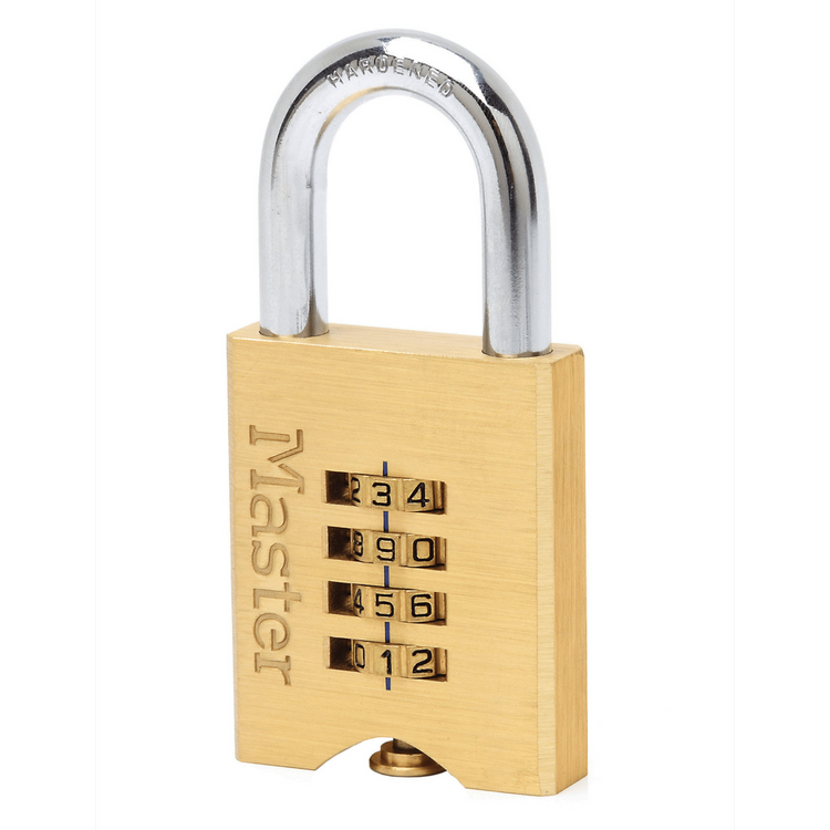 Master Lock Brass Resettable Combination Padlock 50mm