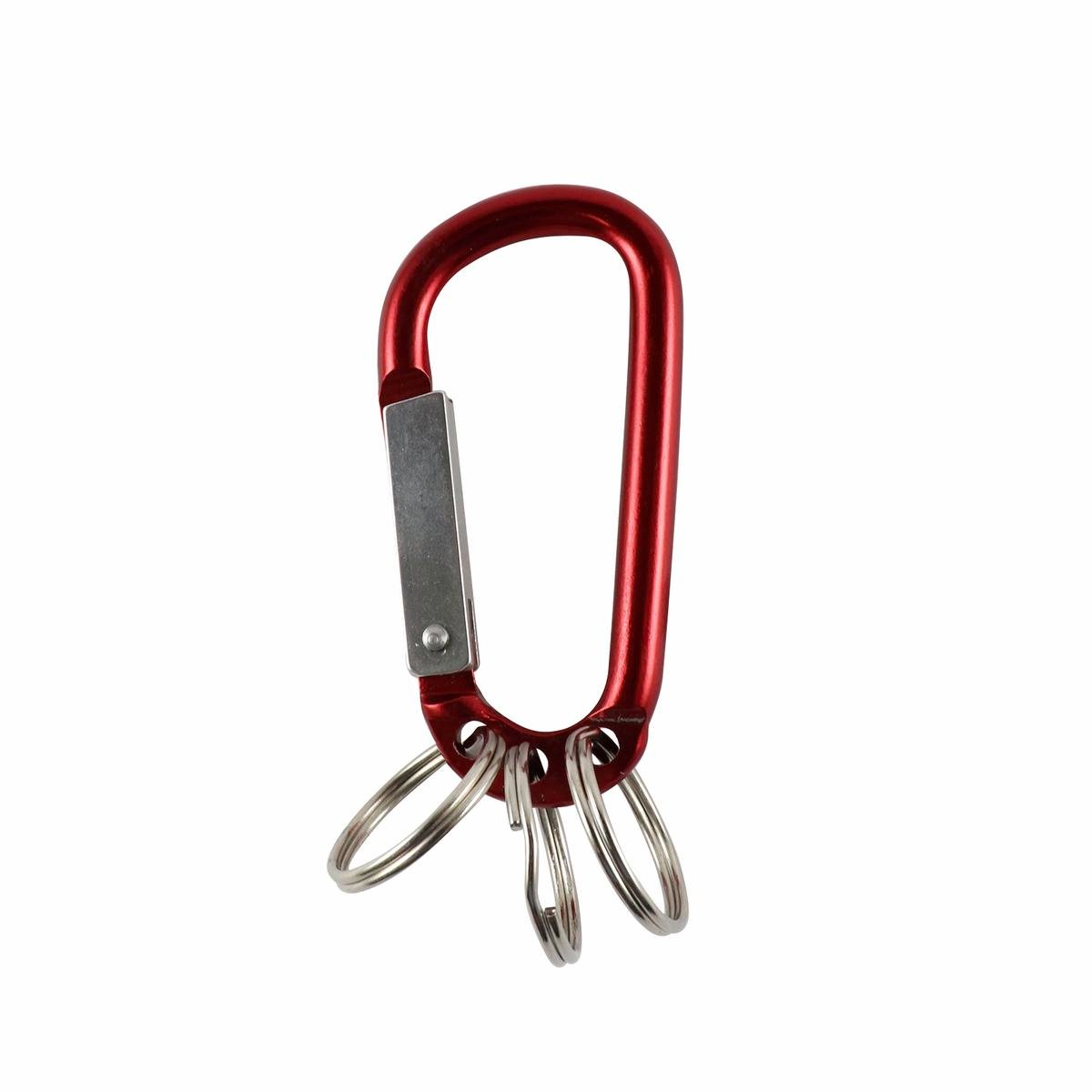 Key Essentials Key Ring Carabiner - 38mm - Steel - Assorted Colours
