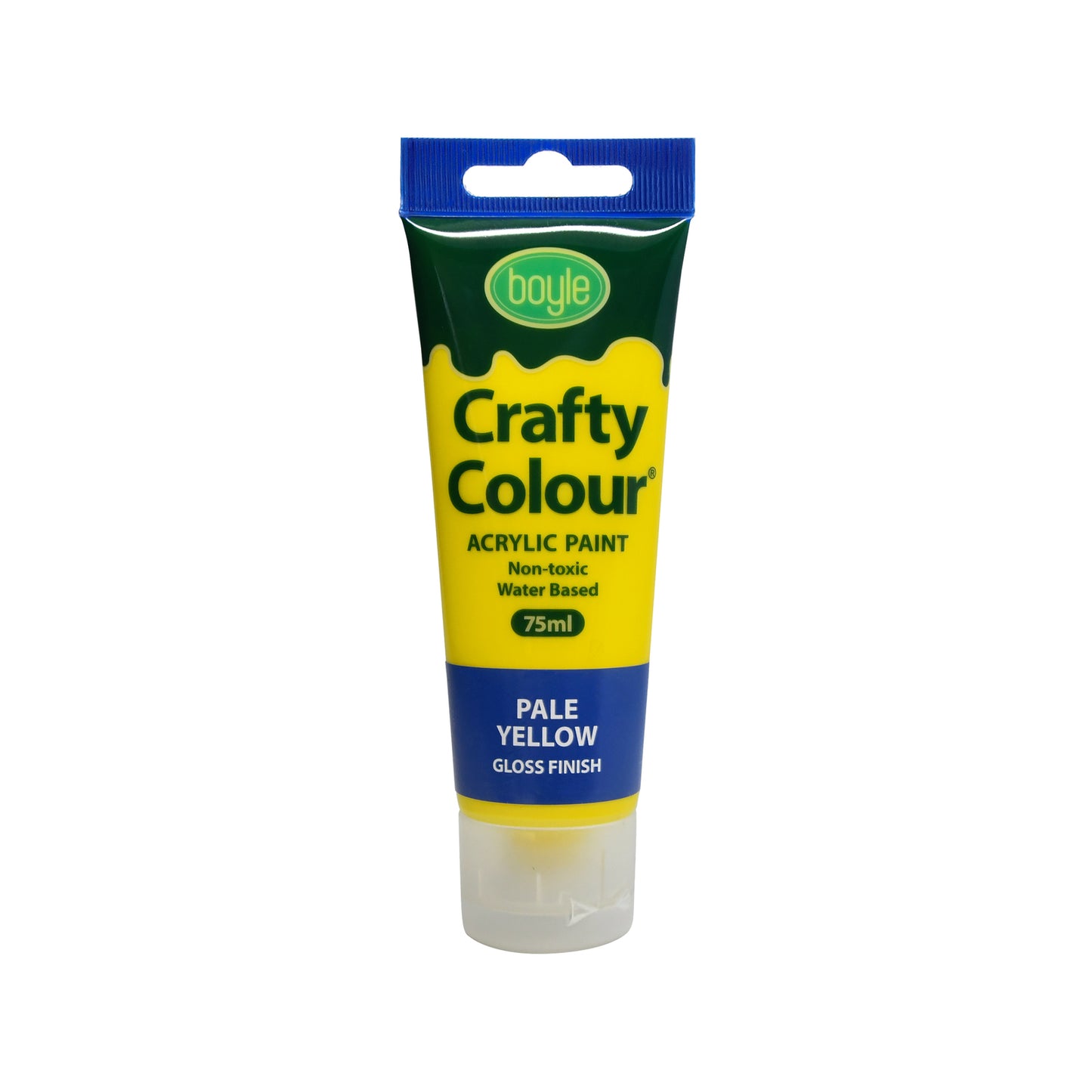 Boyle Crafty Colour Acrylic Paint - 75ml - Pale Yellow