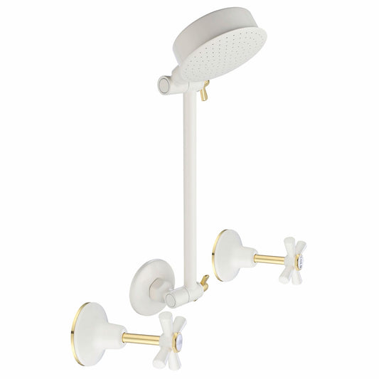 Shaw Mason Ivory Shower Set - 250 x 70 x 250mm