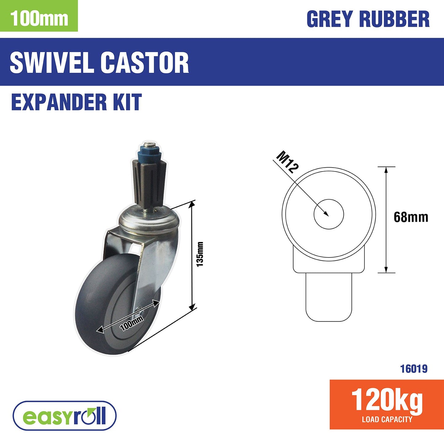 Easyroll Castor Xpan Kit - 100mm