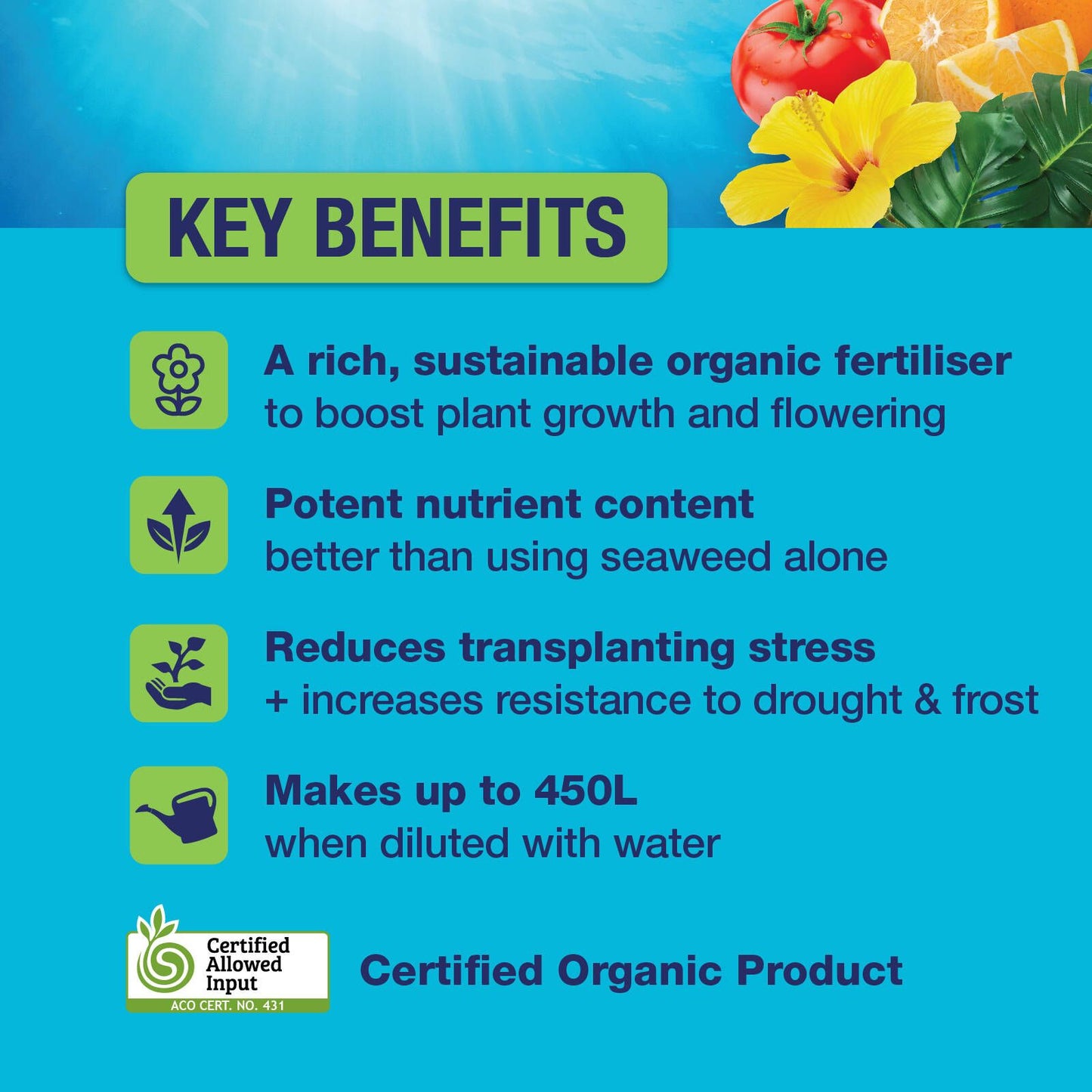 Searles SeaMax Liquid Organic Fertiliser - 1L