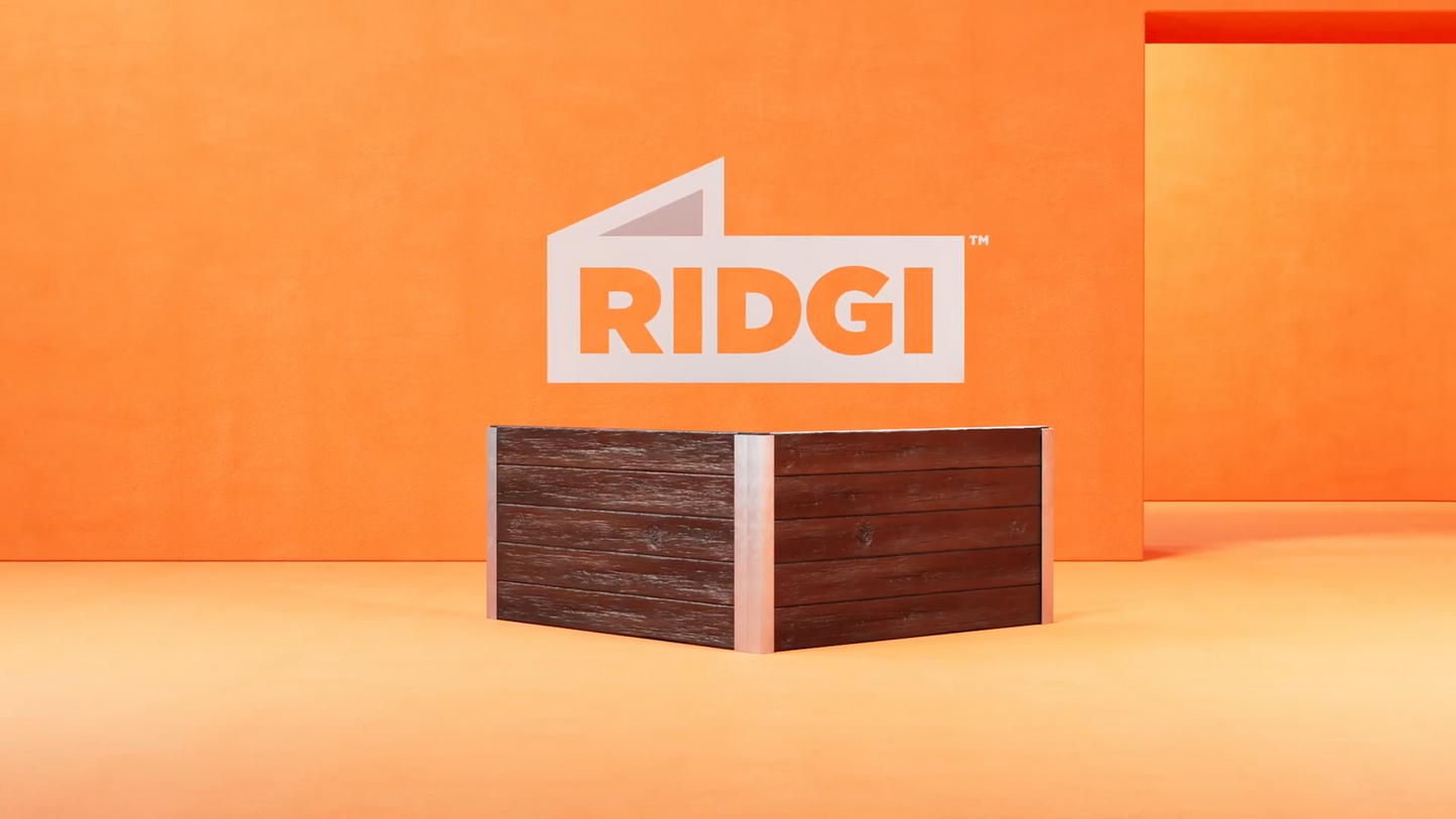 Ridgi Galvanised Steel C End Post - 1.2m x 60mm