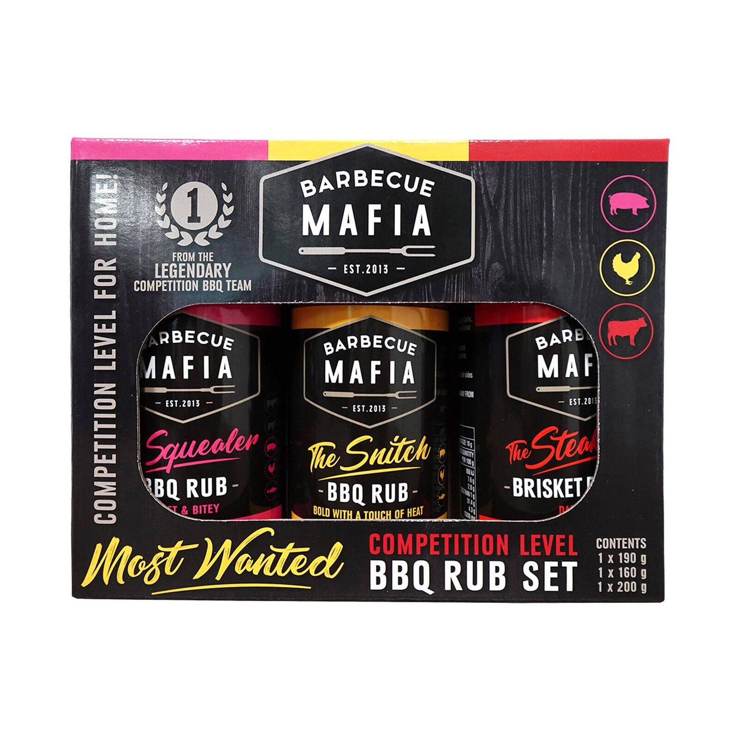 Bbq Rubs Mafia Gift Set - 3 Pack - 175 x 135 x 60mm