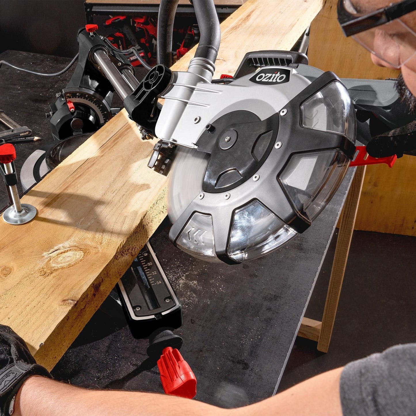 Ozito Double Bevel Sliding Mitre Saw - 254mm