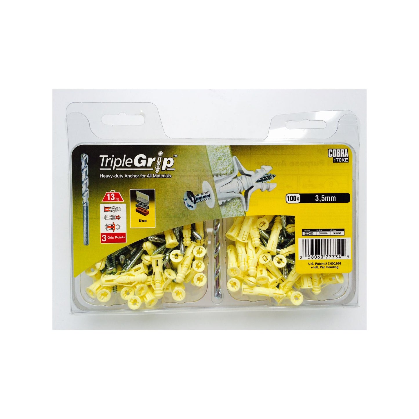 Cobra Anchor Triple Grip Screws - 3.5mm - 100 Pack