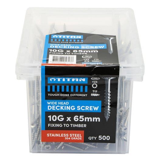 Titan Decking Screw - 10g x 65mm - 500 Pack