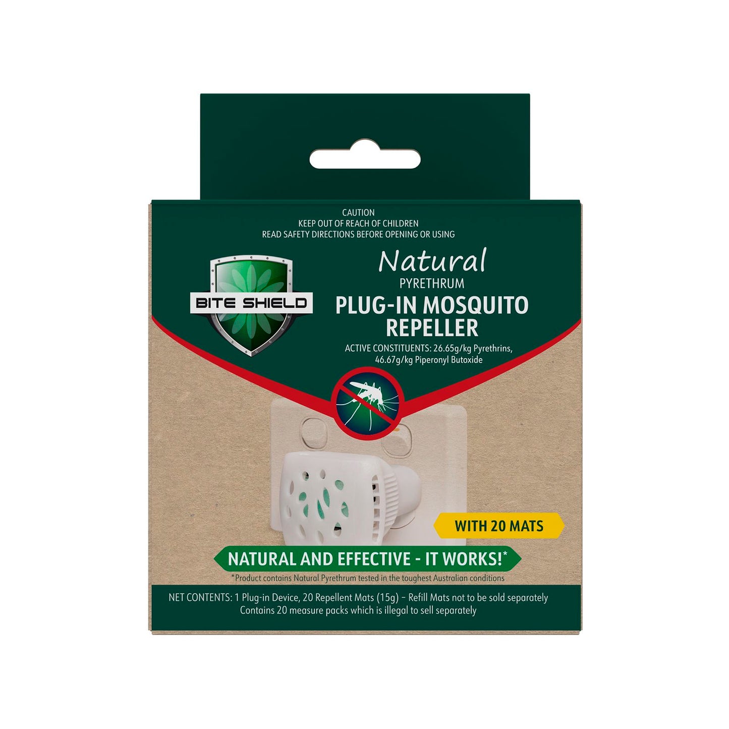 Bite Shield Natural Plug-in Mosquito Repeller
