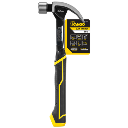 Kango Anti Vibe Steel Claw Hammer - 20oz