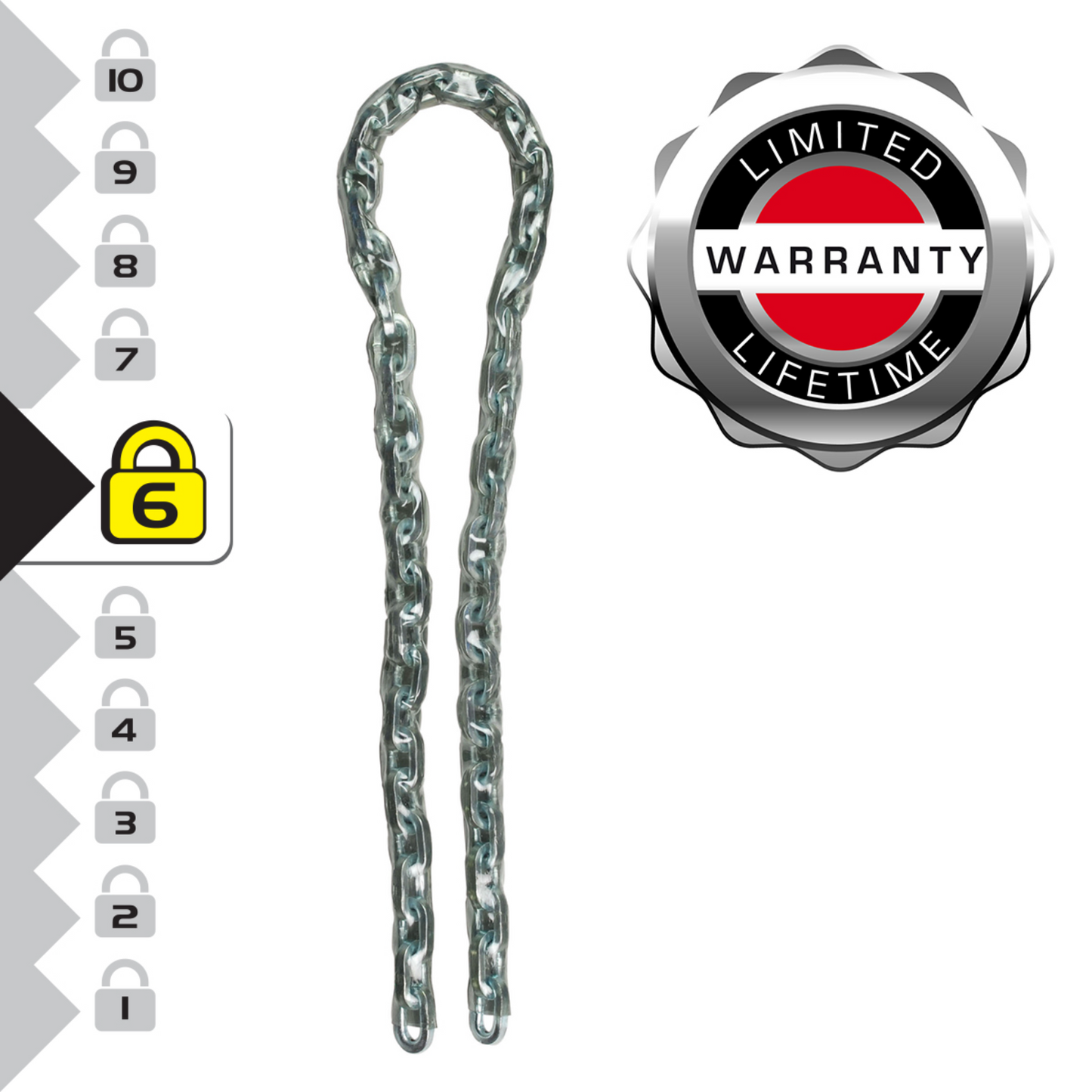 Master Lock Security Chain - 6mm x 1m