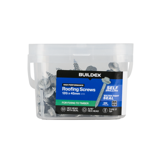 Buildex Cladding Screws - 12g x 45mm - 100 Pack