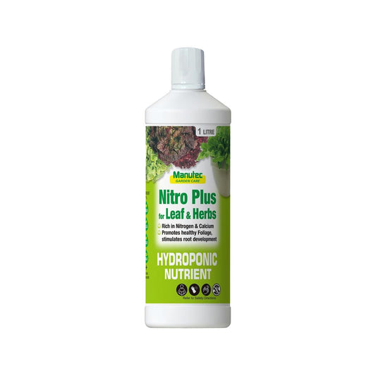 Manutec Hydroponic Nitro Plus - 1L - Liquid Fertiliser - High Nitrogen