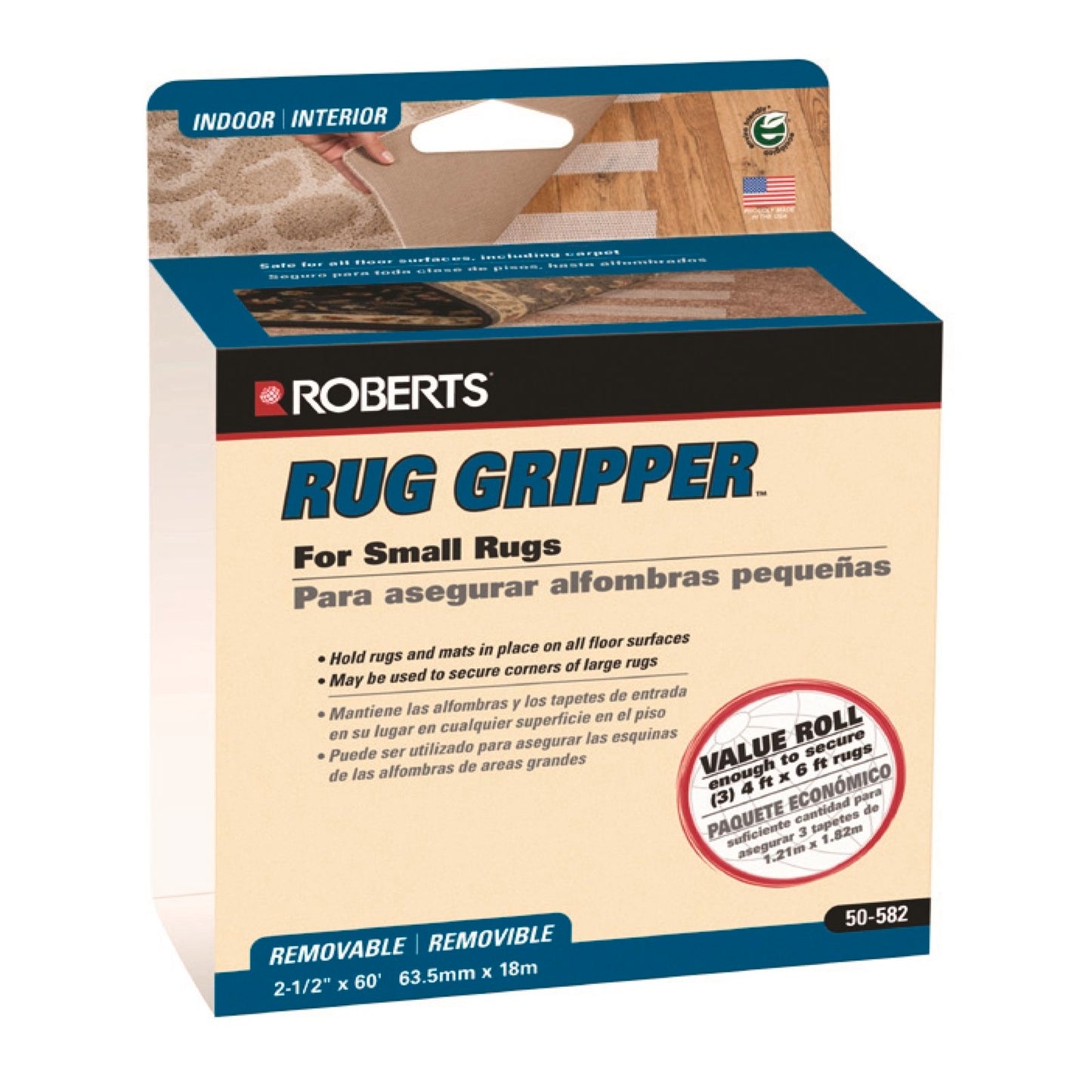 Roberts Rug Gripper Roll - 63mm x 18.28m