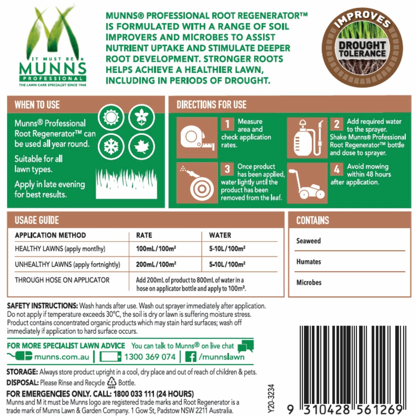 Munns Professional Root Regenerator - 1L