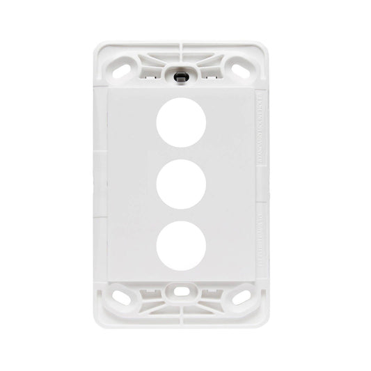 HPM Vivo 3 Gang Wall Switch - 118 x 85mm - White
