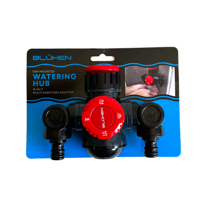 Bluhen 4 in 1 Mounted Tap Watering Hub Adaptor - 140 x 110 x 75mm