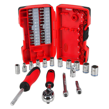 Trojan Socket and Driver Set - 1/4" Drive - 40 Piece