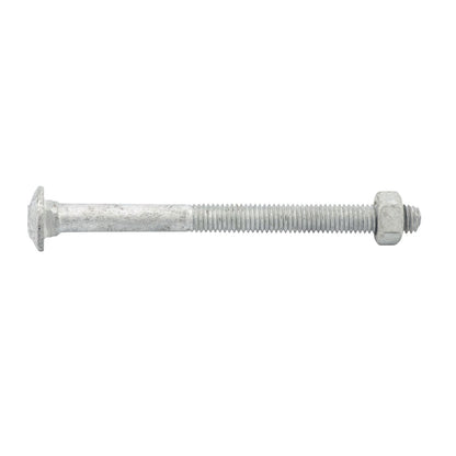 Zenith M8 x 100mm - Hot Dip Galvanised Cup Head Bolts & Nuts - 25 Pack