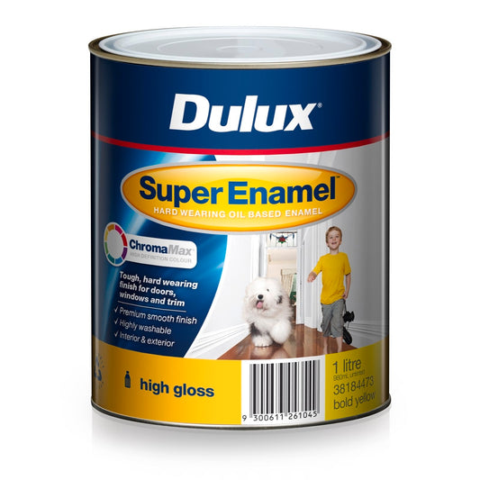 Dulux Super Enamel Paint - 1L - Bold Yellow