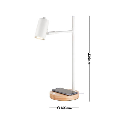 Verve Design Amari Desk Lamp - 160 x 435mm - White