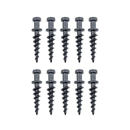 Everhang Heavy Duty Picture Hanging Screws - 8 x 40mm - 10 Pack - Black