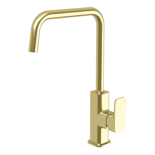 Mondella Brushed Brass Overture Sink Mixer - 261mm