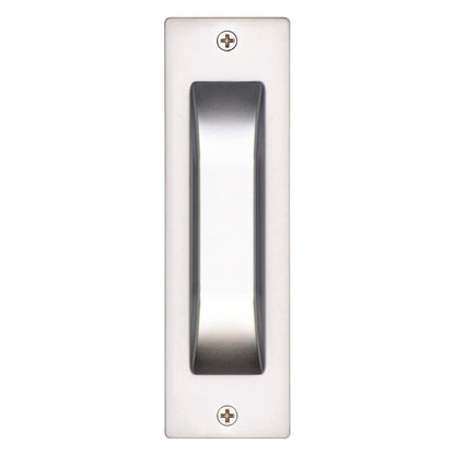 Gainsborough Flush Pull - 35mm x 115mm - Zinc - Satin Chrome - Pack of 2