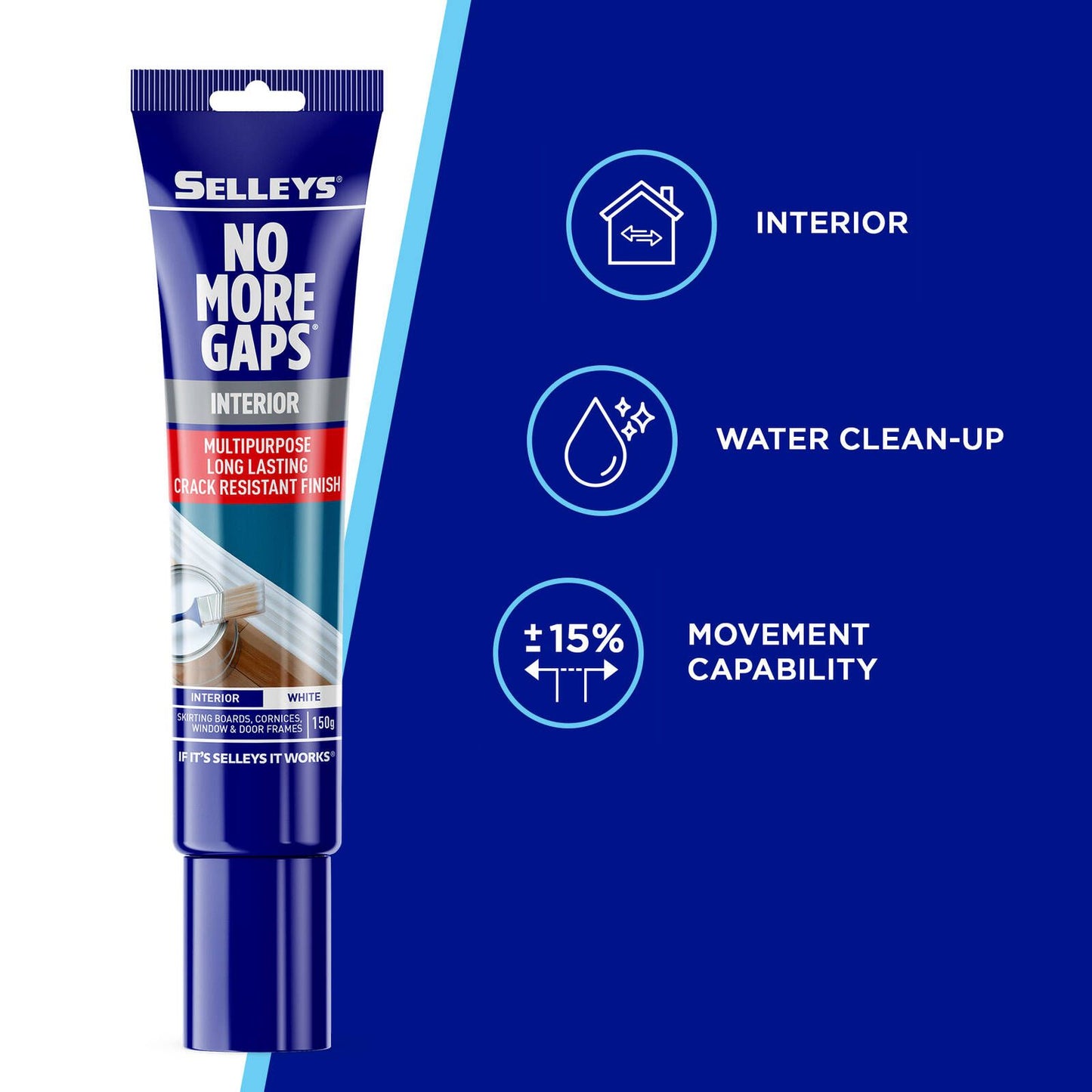 Selleys No More Gaps Multipurpose Gap Filler - 150g - White