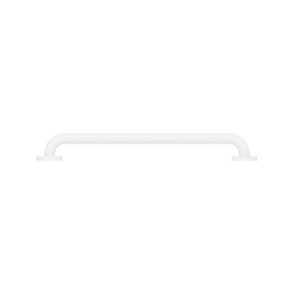 Evekare 600mm White Concealed Flange Grab Rail - 250kg Capacity - 304 Stainless Steel