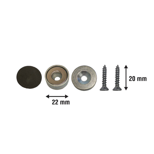 Everhang Magnetic Pull Latch Set - 10.35kg Neodymium - Strong & Durable