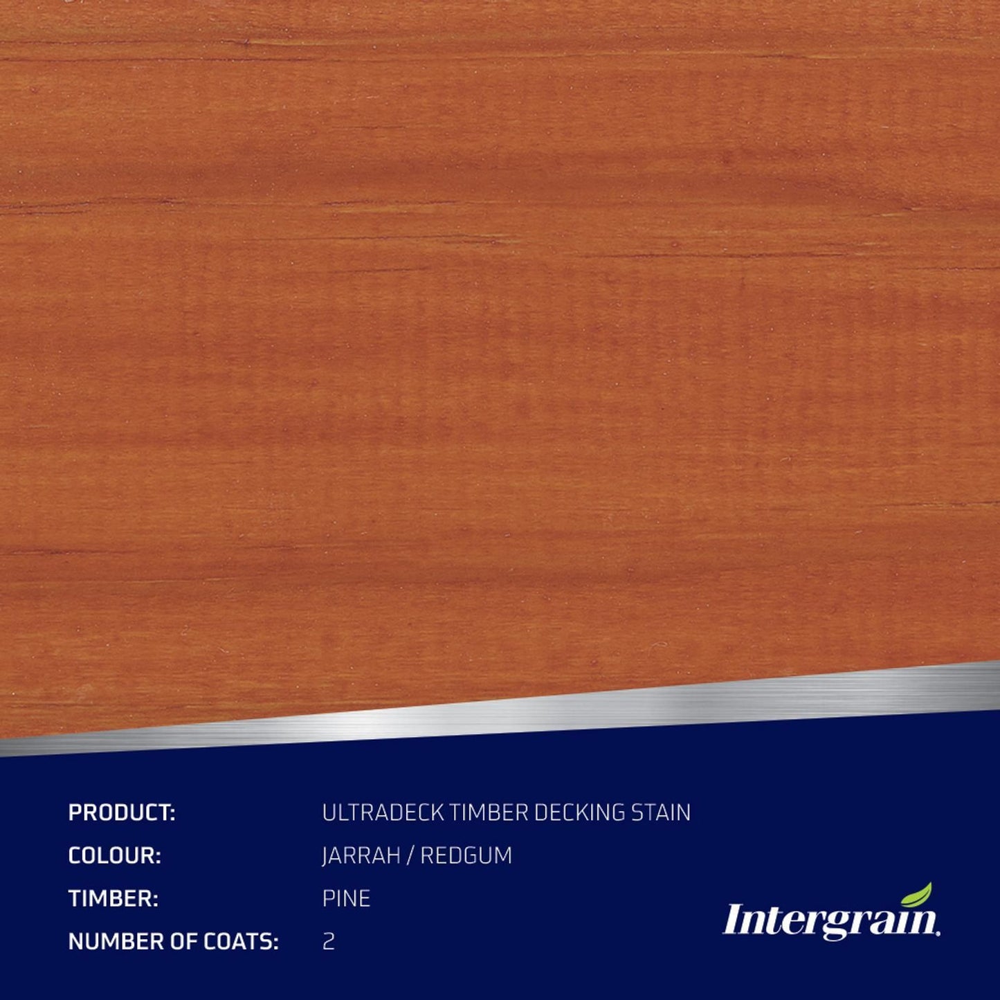 Intergrain NaturalStain 4L Jarrah Redgum Timber Stain Long Lasting Col ...