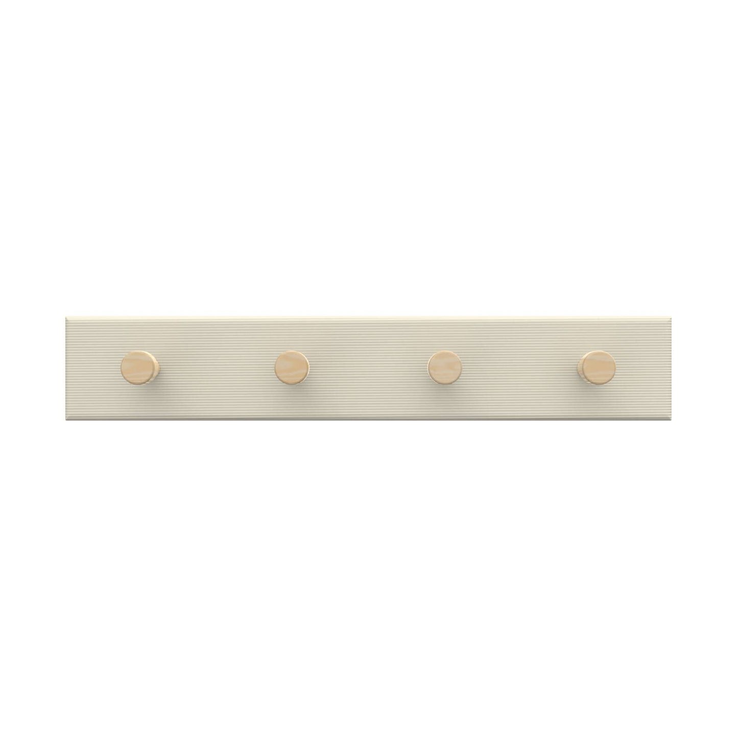 Mode Timber Hooks Key Rack - 4 Hooks - 245 x 40 x 38mm - Beige