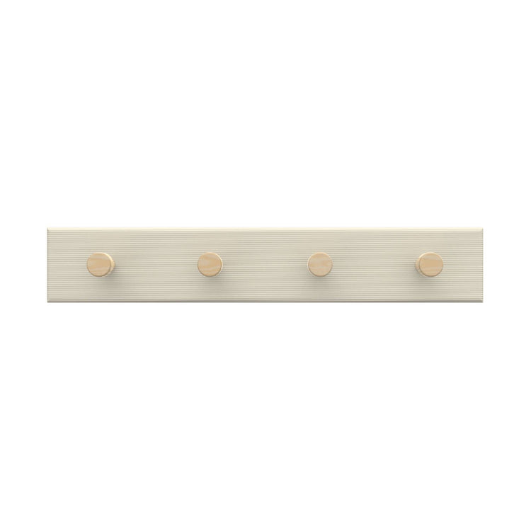 Mode Timber Hooks Key Rack - 4 Hooks - 245 x 40 x 38mm - Beige
