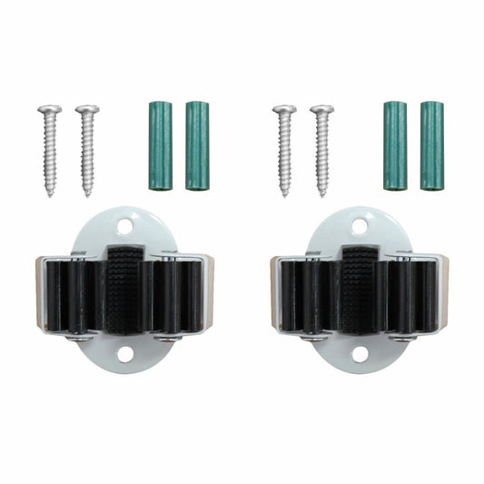 Everhang Broom Holder - 20-30mm - Plastic - Easy Installation - 2 Pack