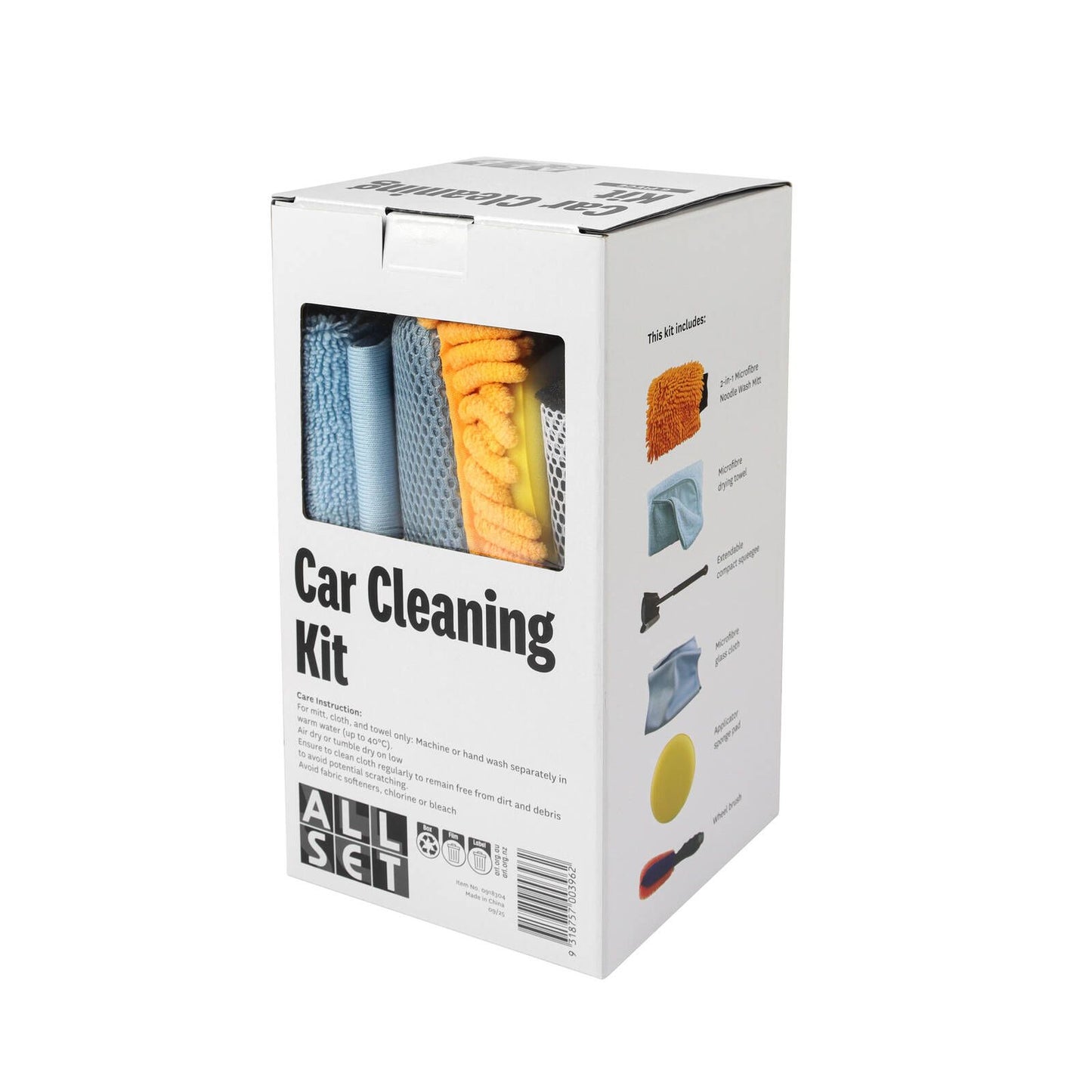 All Set Car Cleaning Kit - 6 Piece