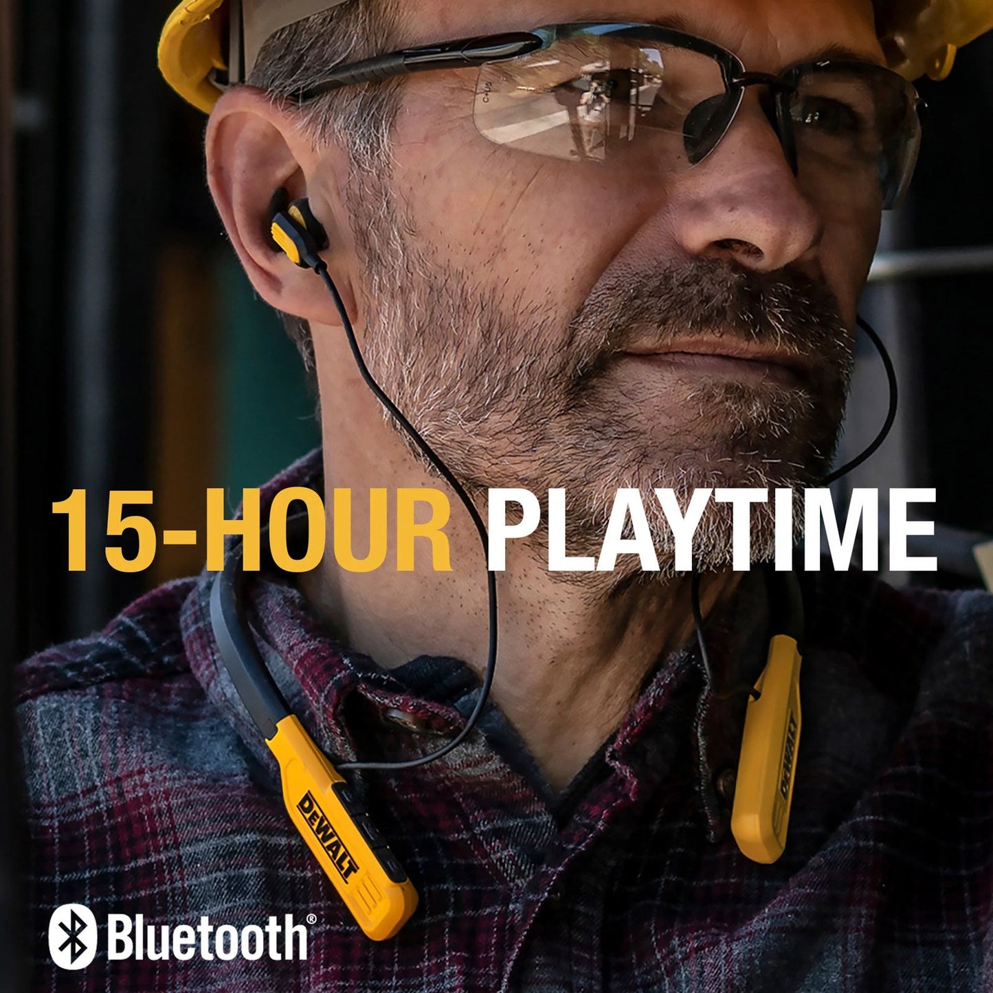 Dewalt Wireless Jobsite Pro Bluetooth Neckband Earphones