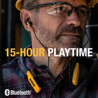 Dewalt Wireless Jobsite Pro Bluetooth Neckband Earphones