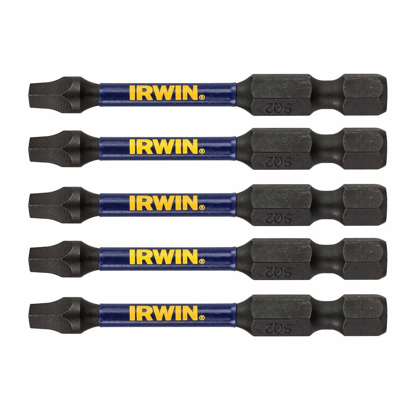 Irwin Impact Pro Performance Bits - 57mm SQ2 - 5 Pack