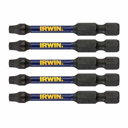 Irwin Impact Pro Performance Bits - 57mm SQ2 - 5 Pack