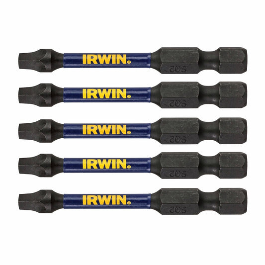 Irwin Impact Pro Performance Bits 57mm SQ2 5 Pack