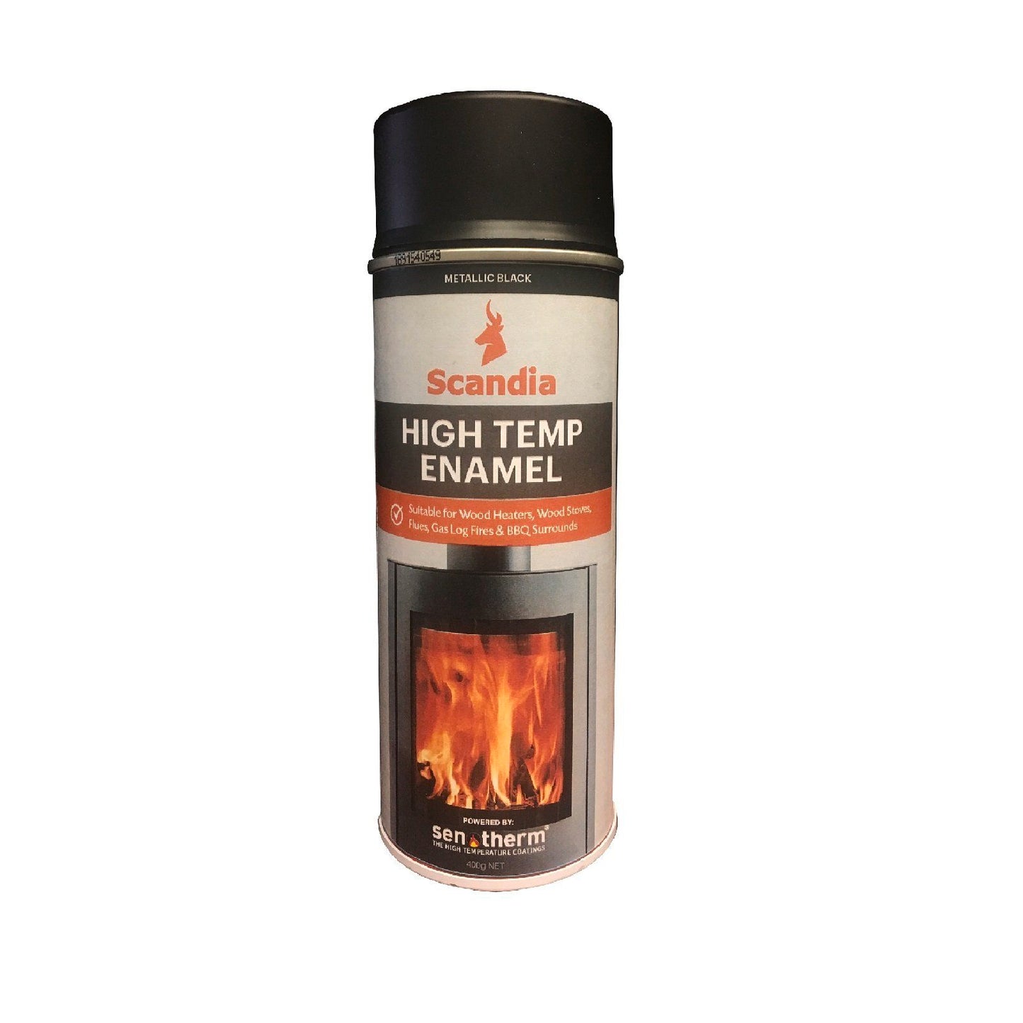 Scandia High Temp Enamel - 400g - Metallic Black