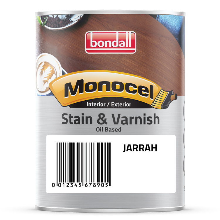 Bondall Monocel Interior/Exterior Stain & Varnish Jarrah 250ml