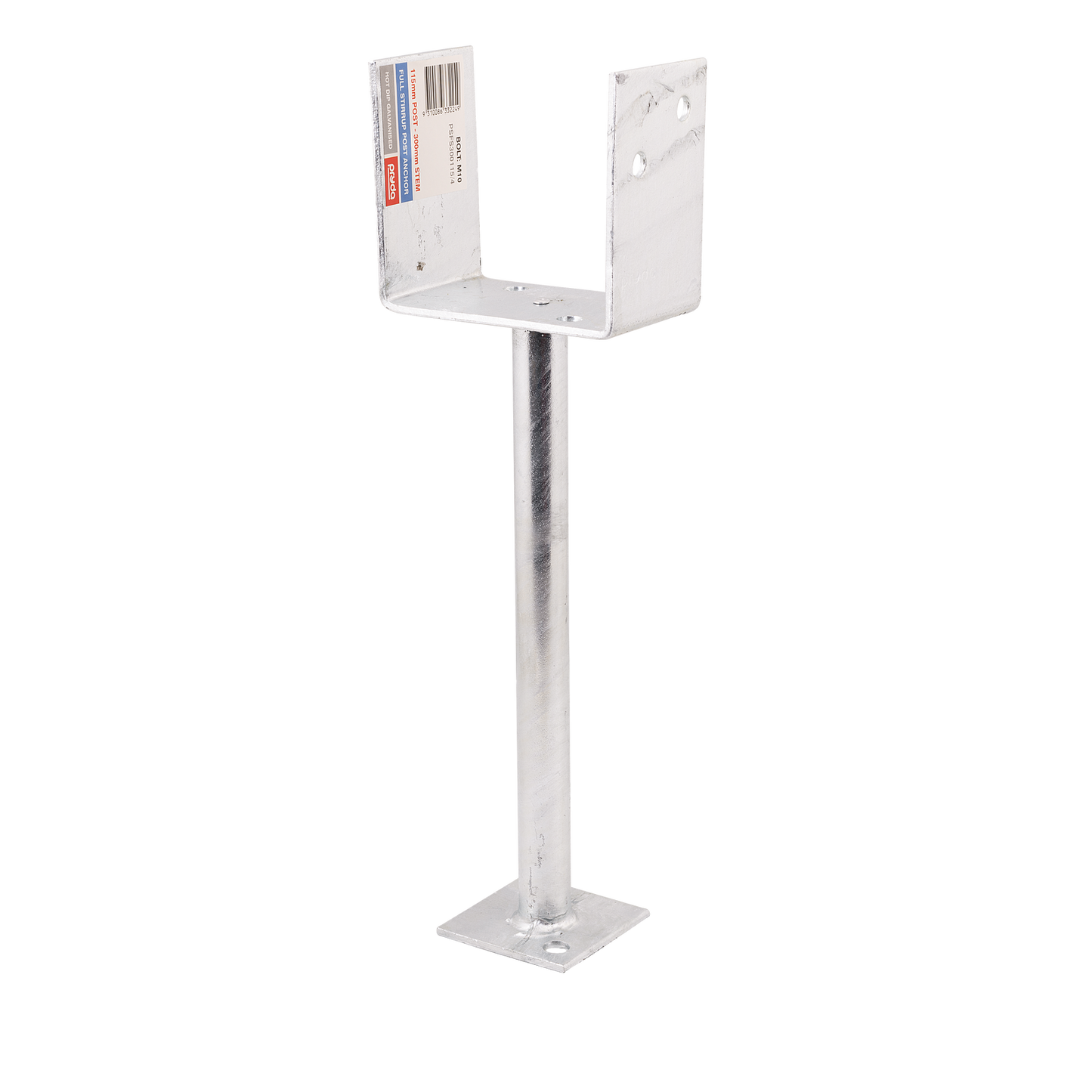 Pryda Full Stirrup Post Anchor - 300 x 115mm M10
