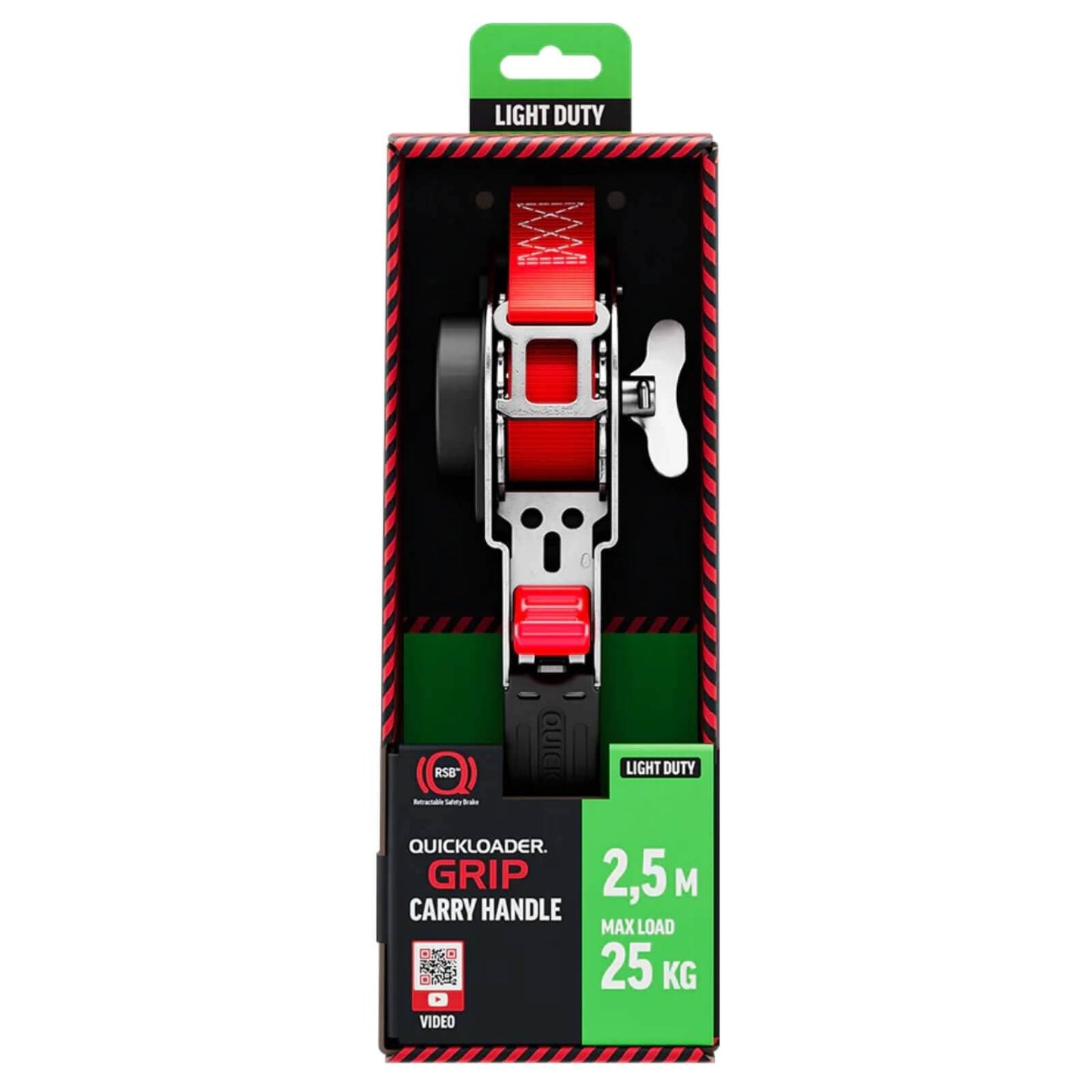 Quickloader Grip Carry Strap - 2.5m - 25kg - Red