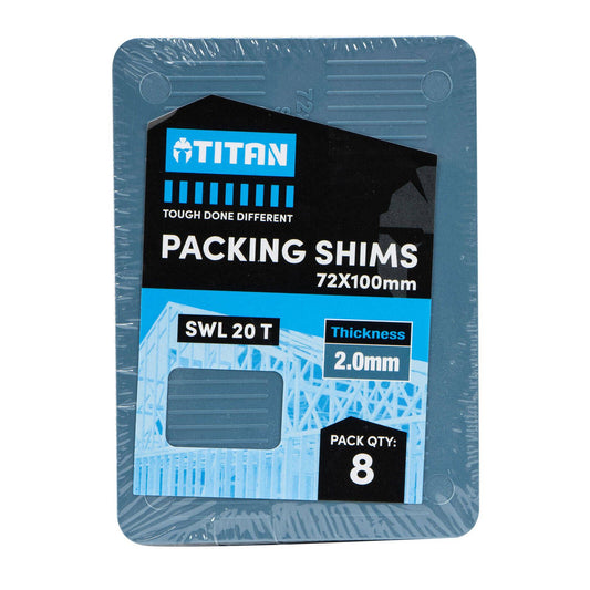 Titan Blue Packing Shims - 2 x 72 x 100mm - 8 Piece